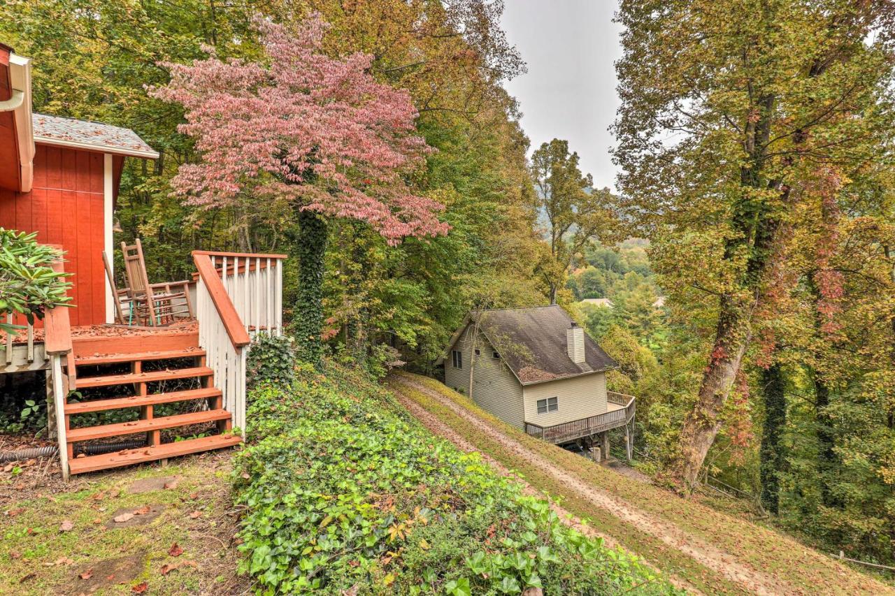 Rustic Red Cabin With Deck In Maggie Valley Club! 外观 照片